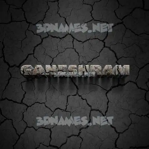 ganeshram in Cracked Stone style - 3D name wallpaper ganeshram in Cracked Stone style - 3D name wallpaper