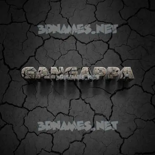 gangappa in Cracked Stone style - 3D name wallpaper gangappa in Cracked Stone style - 3D name wallpaper