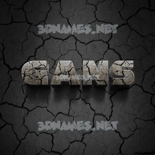 gans in Cracked Stone style - 3D name wallpaper gans in Cracked Stone style - 3D name wallpaper