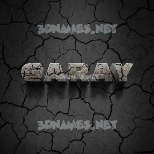 garay in Cracked Stone style - 3D name wallpaper garay in Cracked Stone style - 3D name wallpaper