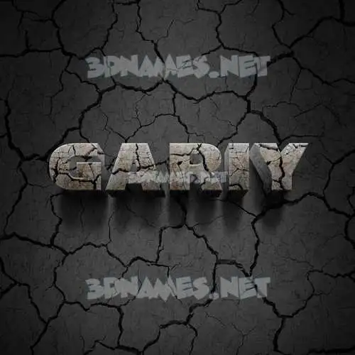 gariy in Cracked Stone style - 3D name wallpaper gariy in Cracked Stone style - 3D name wallpaper