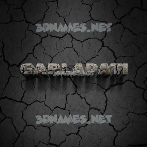 garlapati in Cracked Stone style - 3D name wallpaper garlapati in Cracked Stone style - 3D name wallpaper