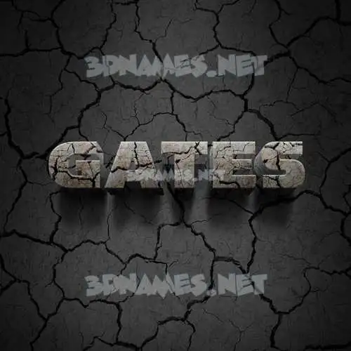 gates in Cracked Stone style - 3D name wallpaper gates in Cracked Stone style - 3D name wallpaper