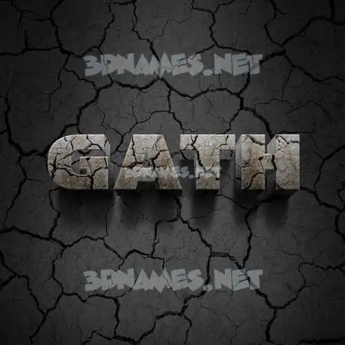gath in Cracked Stone style - 3D name wallpaper gath in Cracked Stone style - 3D name wallpaper