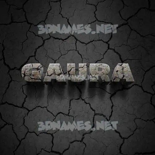 gaura in Cracked Stone style - 3D name wallpaper gaura in Cracked Stone style - 3D name wallpaper