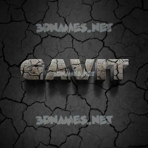 gavit in Cracked Stone style - 3D name wallpaper gavit in Cracked Stone style - 3D name wallpaper