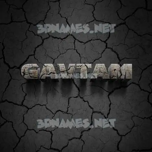 gavtam in Cracked Stone style - 3D name wallpaper gavtam in Cracked Stone style - 3D name wallpaper