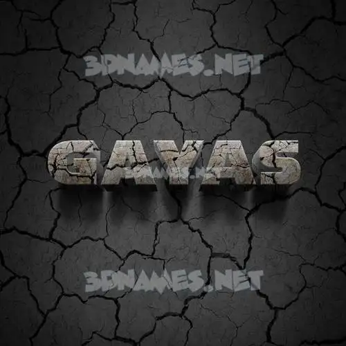 gayas in Cracked Stone style - 3D name wallpaper gayas in Cracked Stone style - 3D name wallpaper
