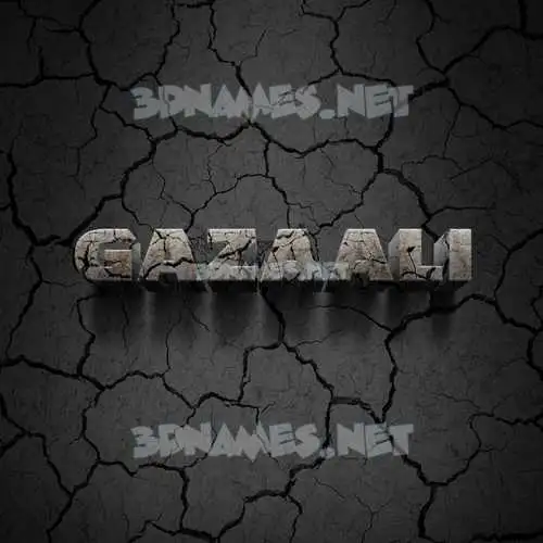 gazaali in Cracked Stone style - 3D name wallpaper gazaali in Cracked Stone style - 3D name wallpaper