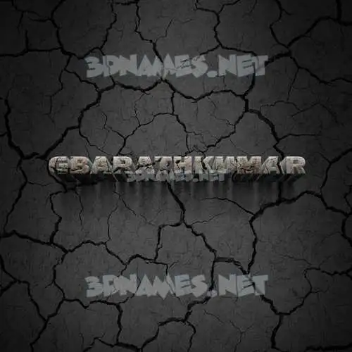 gbarathkumar in Cracked Stone style - 3D name wallpaper gbarathkumar in Cracked Stone style - 3D name wallpaper