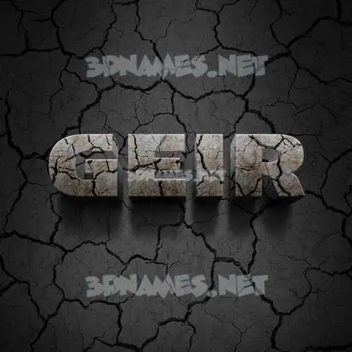 geir in Cracked Stone style - 3D name wallpaper geir in Cracked Stone style - 3D name wallpaper