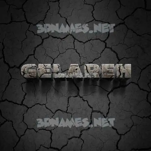 gelareh in Cracked Stone style - 3D name wallpaper gelareh in Cracked Stone style - 3D name wallpaper