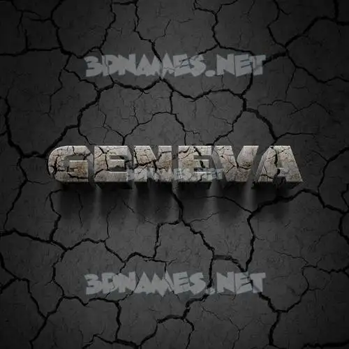 geneva in Cracked Stone style - 3D name wallpaper geneva in Cracked Stone style - 3D name wallpaper