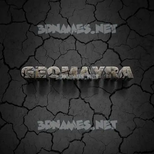 geomayra in Cracked Stone style - 3D name wallpaper geomayra in Cracked Stone style - 3D name wallpaper