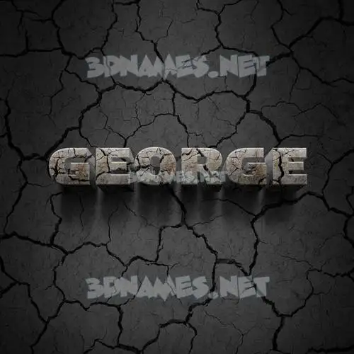 george in Cracked Stone style - 3D name wallpaper george in Cracked Stone style - 3D name wallpaper