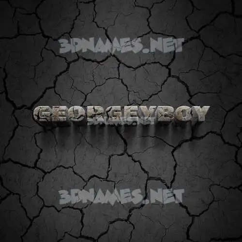 georgeyboy in Cracked Stone style - 3D name wallpaper georgeyboy in Cracked Stone style - 3D name wallpaper