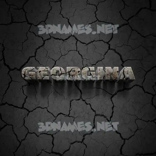 georgina in Cracked Stone style - 3D name wallpaper georgina in Cracked Stone style - 3D name wallpaper