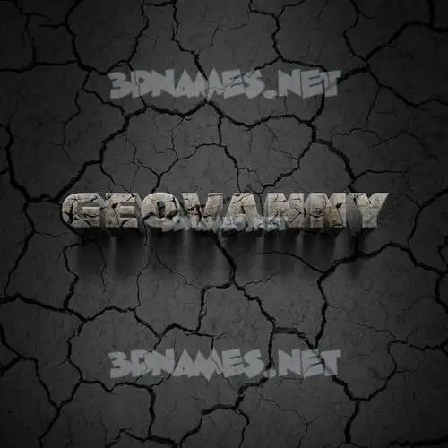 geovanny in Cracked Stone style - 3D name wallpaper geovanny in Cracked Stone style - 3D name wallpaper