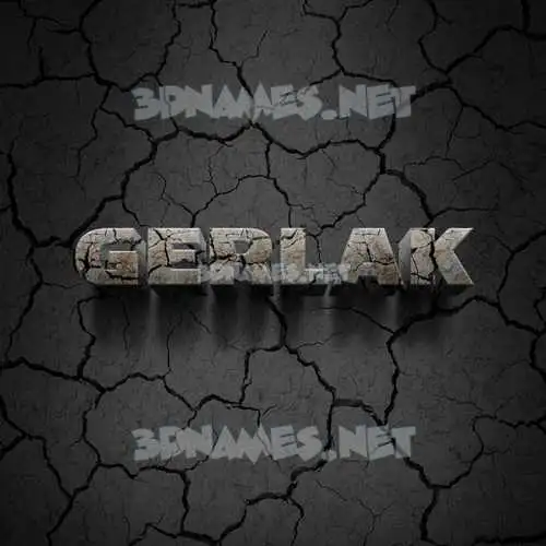 gerlak in Cracked Stone style - 3D name wallpaper gerlak in Cracked Stone style - 3D name wallpaper