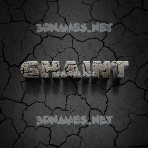 ghaint in Cracked Stone style - 3D name wallpaper ghaint in Cracked Stone style - 3D name wallpaper