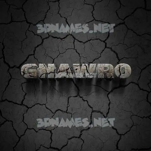 ghawro in Cracked Stone style - 3D name wallpaper ghawro in Cracked Stone style - 3D name wallpaper