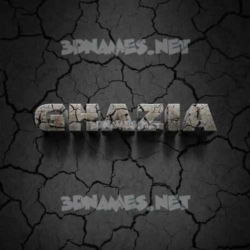 ghazia in Cracked Stone style - 3D name wallpaper ghazia in Cracked Stone style - 3D name wallpaper