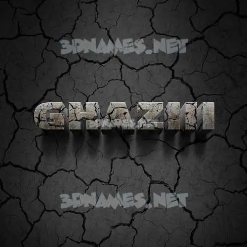ghaziii in Cracked Stone style - 3D name wallpaper ghaziii in Cracked Stone style - 3D name wallpaper