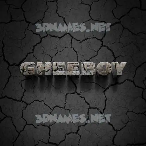 gheeboy in Cracked Stone style - 3D name wallpaper gheeboy in Cracked Stone style - 3D name wallpaper