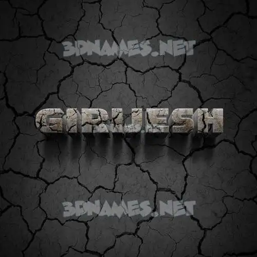 girijesh in Cracked Stone style - 3D name wallpaper girijesh in Cracked Stone style - 3D name wallpaper