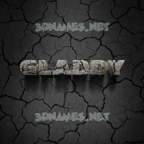 gladdy in Cracked Stone style - 3D name wallpaper gladdy in Cracked Stone style - 3D name wallpaper