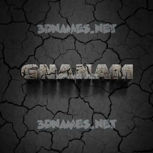 gnanam in Cracked Stone style - 3D name wallpaper gnanam in Cracked Stone style - 3D name wallpaper
