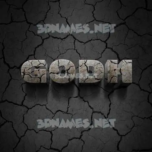 godh in Cracked Stone style - 3D name wallpaper godh in Cracked Stone style - 3D name wallpaper
