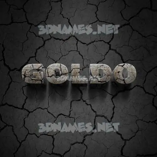 goldo in Cracked Stone style - 3D name wallpaper goldo in Cracked Stone style - 3D name wallpaper