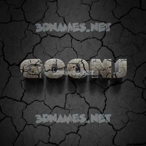 goonj in Cracked Stone style - 3D name wallpaper goonj in Cracked Stone style - 3D name wallpaper
