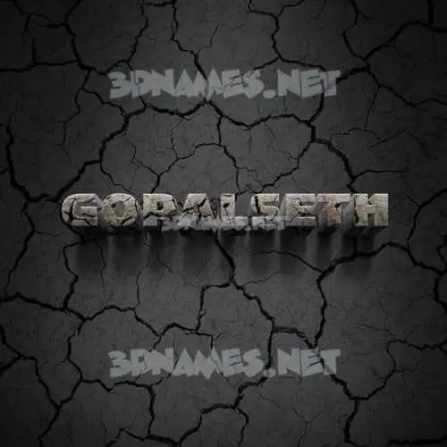 gopalseth in Cracked Stone style - 3D name wallpaper gopalseth in Cracked Stone style - 3D name wallpaper