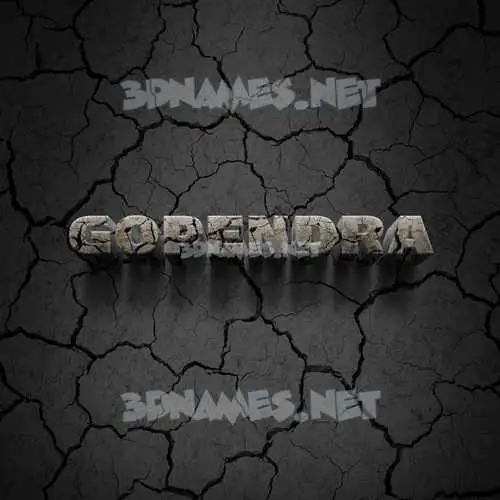 gopendra in Cracked Stone style - 3D name wallpaper gopendra in Cracked Stone style - 3D name wallpaper