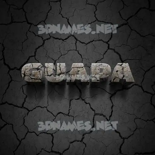 guapa in Cracked Stone style - 3D name wallpaper