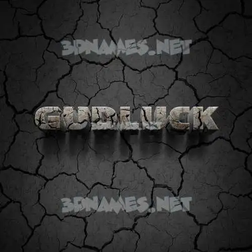 gudluck in Cracked Stone style - 3D name wallpaper gudluck in Cracked Stone style - 3D name wallpaper
