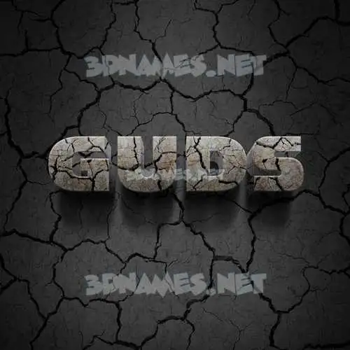 guds in Cracked Stone style - 3D name wallpaper guds in Cracked Stone style - 3D name wallpaper