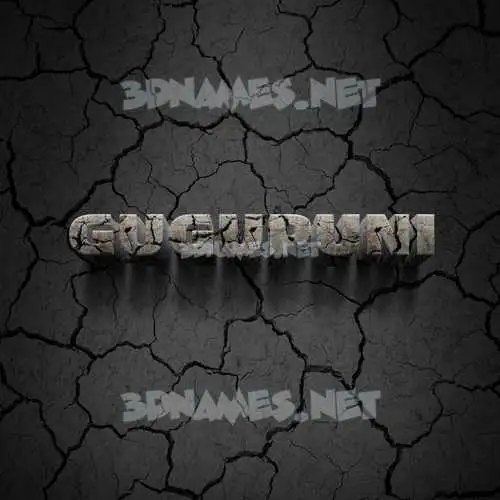gugupuni in Cracked Stone style - 3D name wallpaper gugupuni in Cracked Stone style - 3D name wallpaper