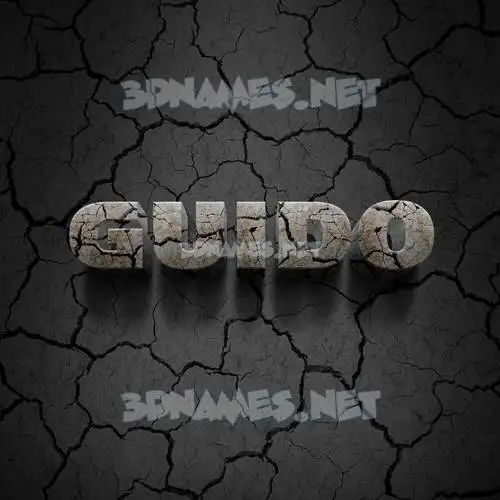 guido in Cracked Stone style - 3D name wallpaper guido in Cracked Stone style - 3D name wallpaper