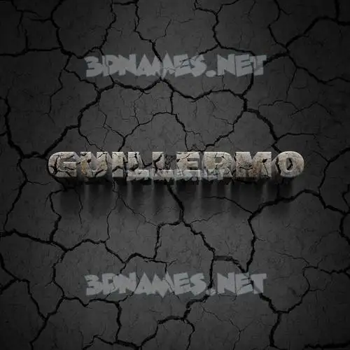 guillermo in Cracked Stone style - 3D name wallpaper guillermo in Cracked Stone style - 3D name wallpaper