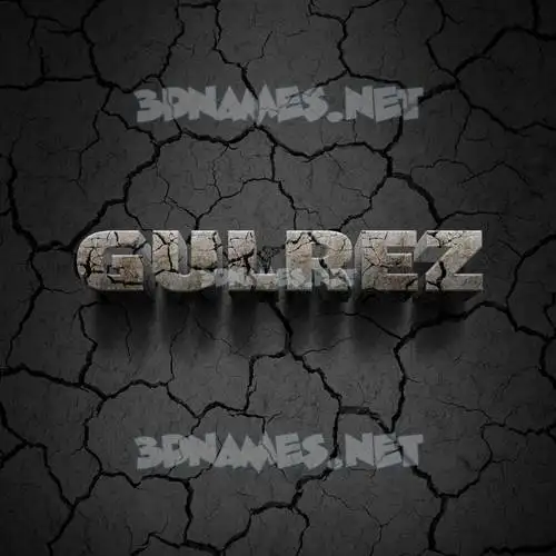 gulrez in Cracked Stone style - 3D name wallpaper gulrez in Cracked Stone style - 3D name wallpaper