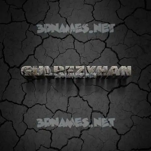 gulrezkhan in Cracked Stone style - 3D name wallpaper gulrezkhan in Cracked Stone style - 3D name wallpaper