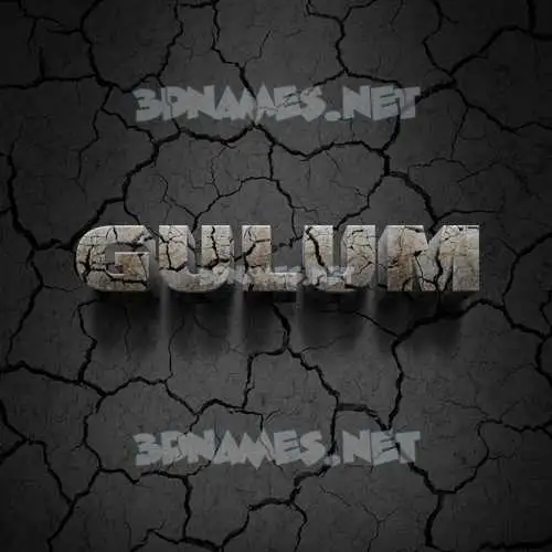 gulum in Cracked Stone style - 3D name wallpaper gulum in Cracked Stone style - 3D name wallpaper