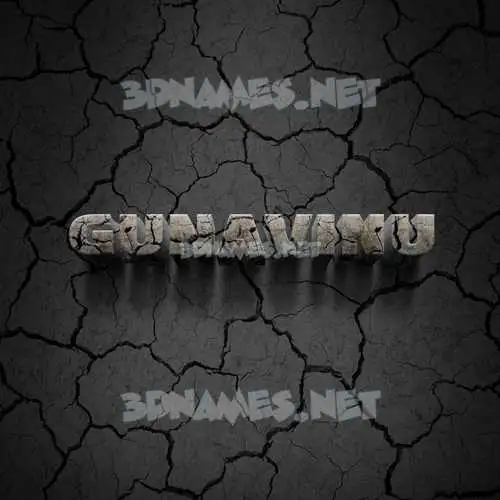 gunavinu in Cracked Stone style - 3D name wallpaper gunavinu in Cracked Stone style - 3D name wallpaper
