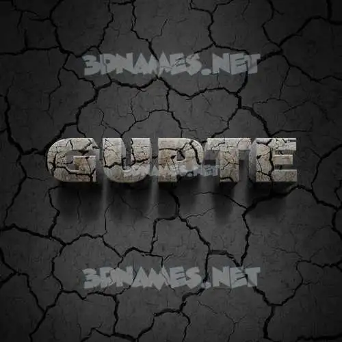 gupte in Cracked Stone style - 3D name wallpaper gupte in Cracked Stone style - 3D name wallpaper
