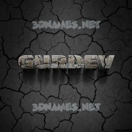 gurdev in Cracked Stone style - 3D name wallpaper gurdev in Cracked Stone style - 3D name wallpaper