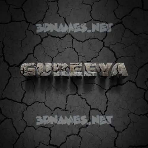gureeya in Cracked Stone style - 3D name wallpaper gureeya in Cracked Stone style - 3D name wallpaper