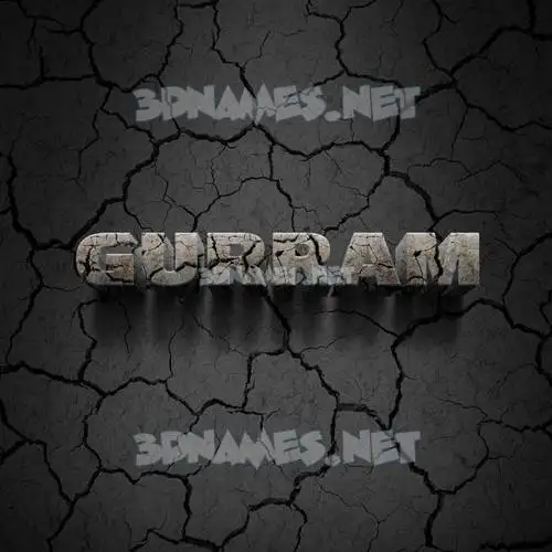 gurram in Cracked Stone style - 3D name wallpaper gurram in Cracked Stone style - 3D name wallpaper